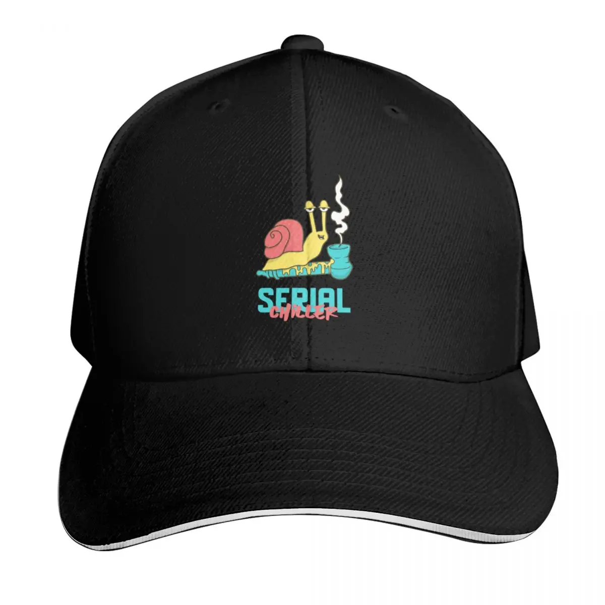 Serial Chiller Snail Baseball Cap Quick Dry Performance Cotton Twill Breathable Contrast Two Tone Brim