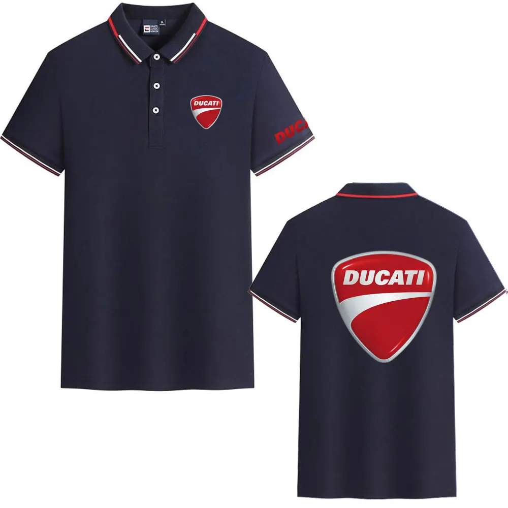 2026 Ducati Racing Motorcycle Collared Polo Shirt Short-Sleeved T-Shirt Men Women Summer Top Motogp Fan Clothing Cycling Suit view 4