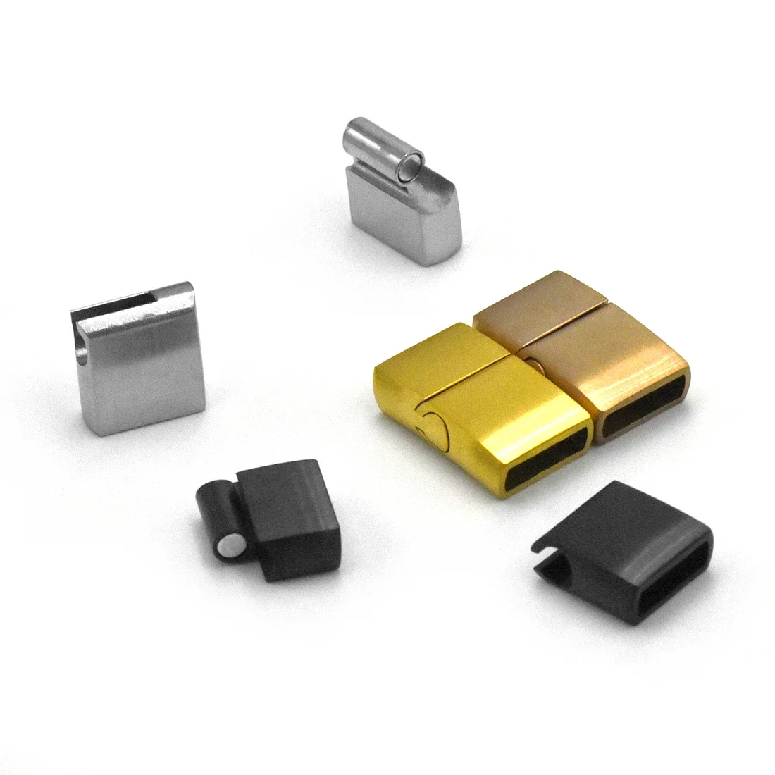 Stainless Steel Magnetic Clasps Hole 10x3mm for Leather Bracelets Clasp Magnet DIY Bracelet Jewelry Making Accessories