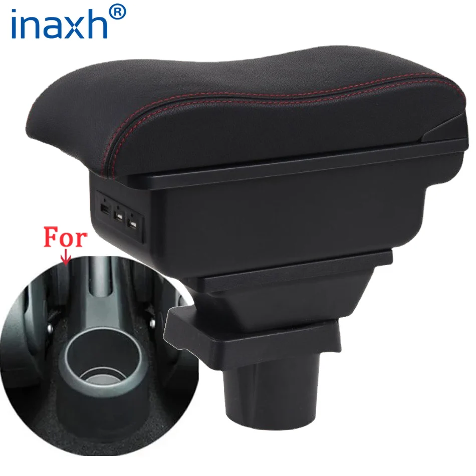 For Volkswagen UP Armrest Box For Skoda Citigo VW UP Seat Mii Car Armrest Console Storage Box Cup Holder Car Accessories