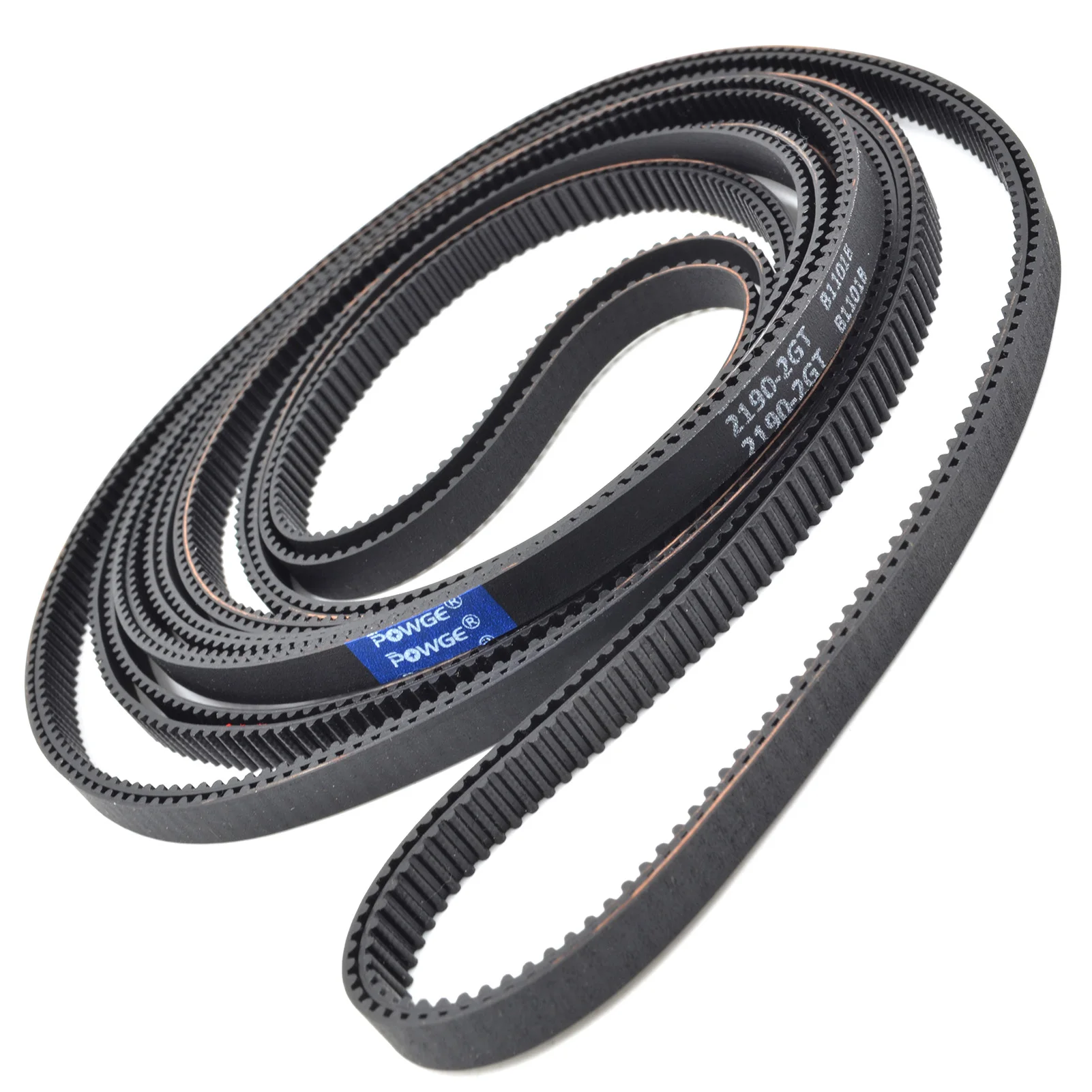 POWGE 2M 2GT Timing Belt Lp=1512 1524 1540 1600 1810 1910 2000 2190 2200 2270 3000 3008 3600 4016 Width 6mm 9mm Rubber