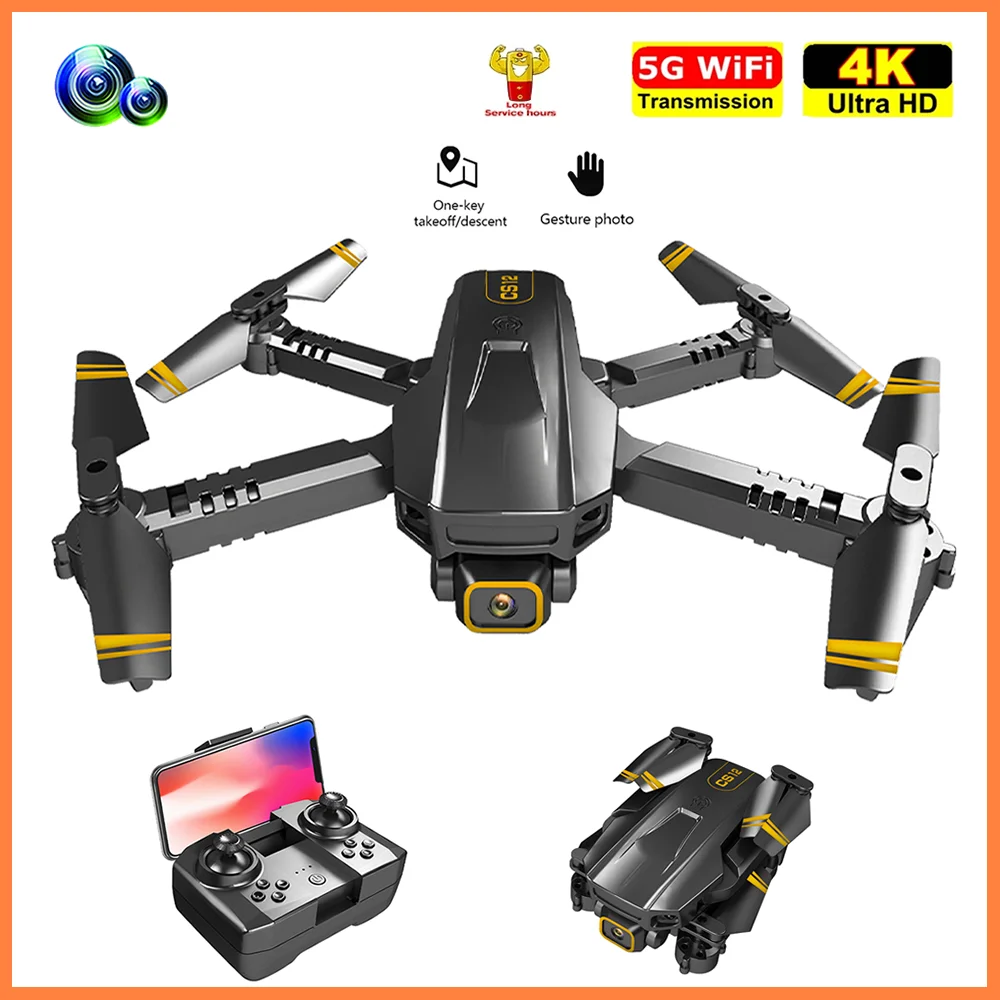 

HYRC RC Drone Uav with 4K Professionl Dual Cameras Aerial Photography Remote Control Tthree-Sided Obstacle Avoidance Quadcopter