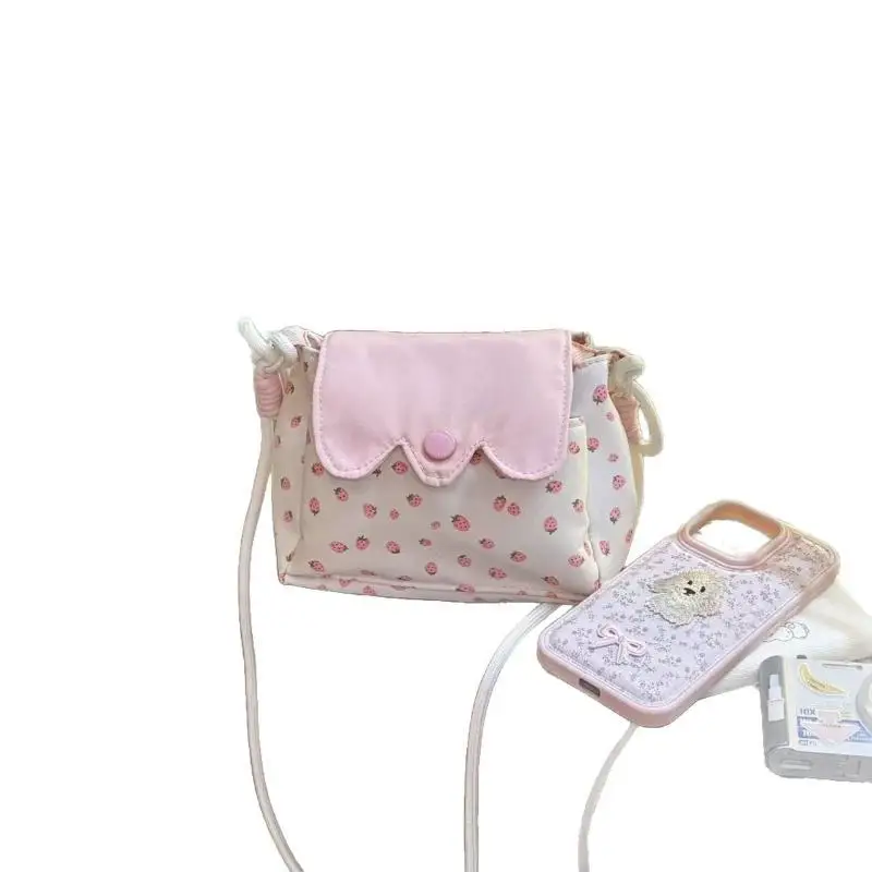 Niedliche Original-Geldbörse im Ins-Stil, dreilagige kleine quadratische Tasche, zarte Handytasche im koreanischen Stil, CCD-Aufbewahrungstasche, süßes Geschenk – Detail 5