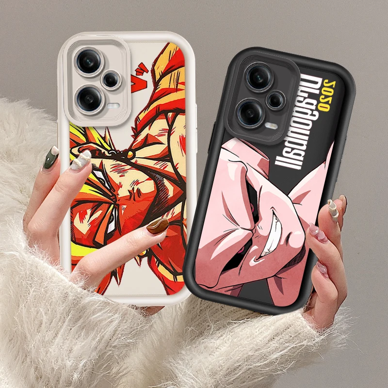 D-Dragon Ball Goku Majin Buu Eye Ladder For Xiaomi Redmi Note 13 12 12C 11 11S 10 10C 10A 9C 9A Pro 5G TPU Phone Case