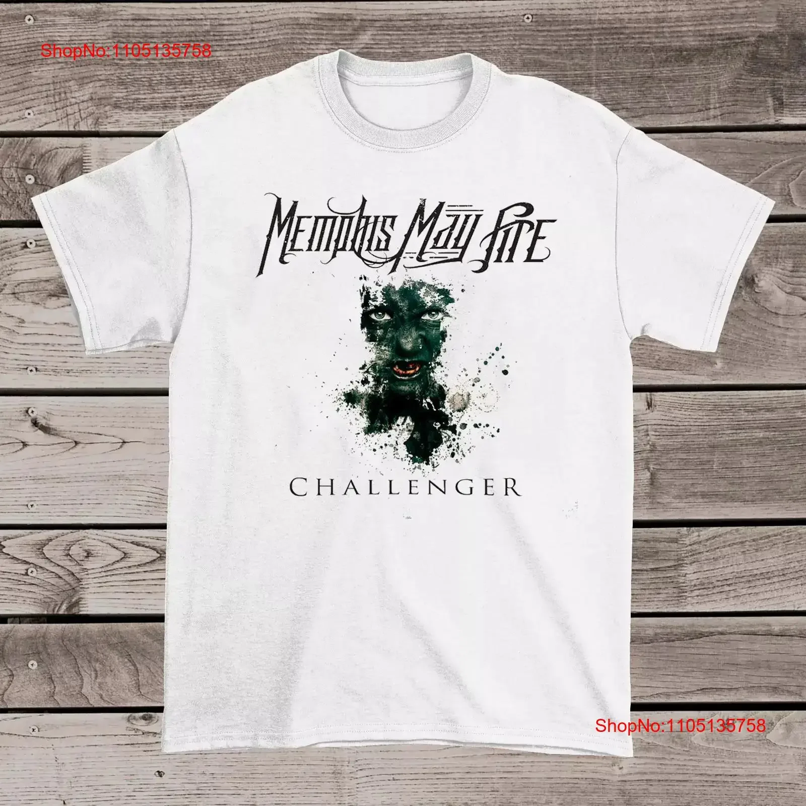 Memphis May Fire Band Album Challenger White Cotton T Shirt Full Size S 5XL vintage Washed Slightly designer clothes Versatile
