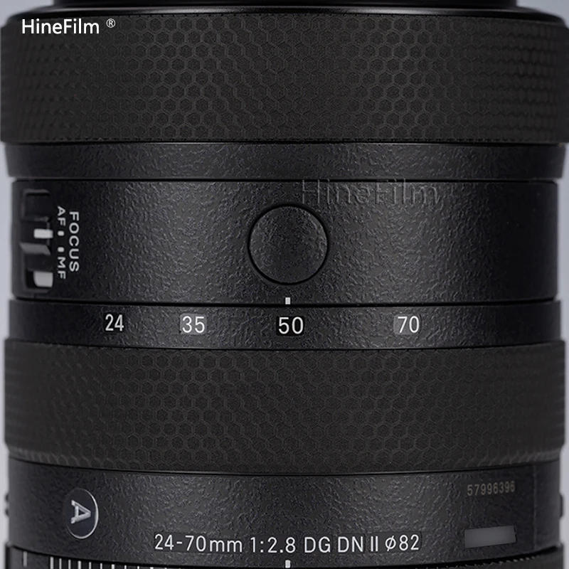 Hinefilm Skin for Sigma 24 70 F2.8 II for Sony Lens Decal Skin Sigma 24-70 F2.8 DG DN II Lens Sticker 2470 II Lens Wrap Cover