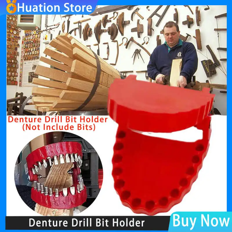 Denture Drill Bit Holder For Screwdriver Teeth Model Screwdriver (Without Bits) Fits 1/4 Inch Hex Bit Drive Bit Adapter 2023