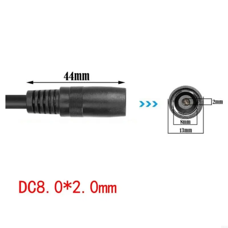 كابل الشحن الشمسي 6.2 متر محسّن DC8020 8.0x2.0 مم لمحطات الطاقة في الهواء الطلق ولوحة الطاقة الشمسية