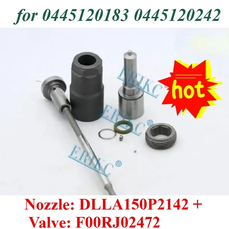 

0445120242 Repair Kits Fuel Injector Nozzle DLLA150P2142 Sprayer Valve F00RJ02472 CR Sprayer Part for Injektor 0445120183