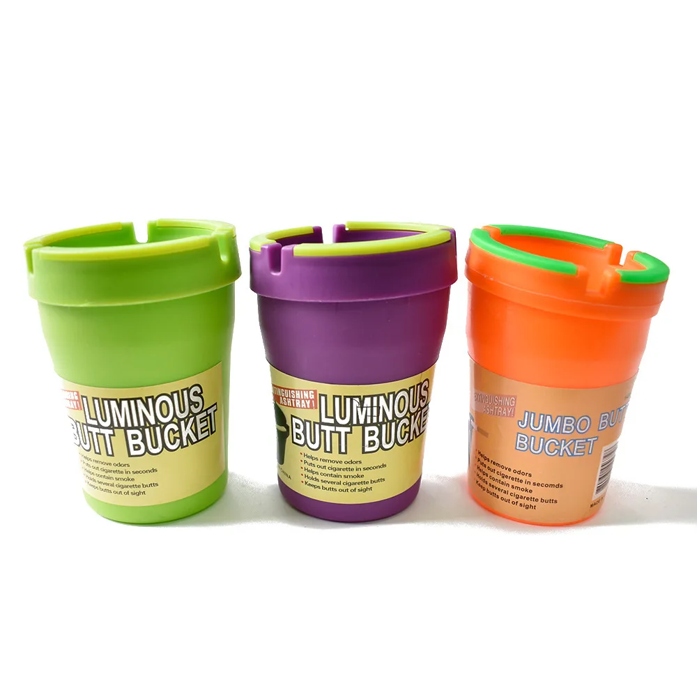 

Glow In The Dark Luminous Silicone Soft Ashtray For Smoking Cigarette Cigar Accessories Ashtray home desk car accessories