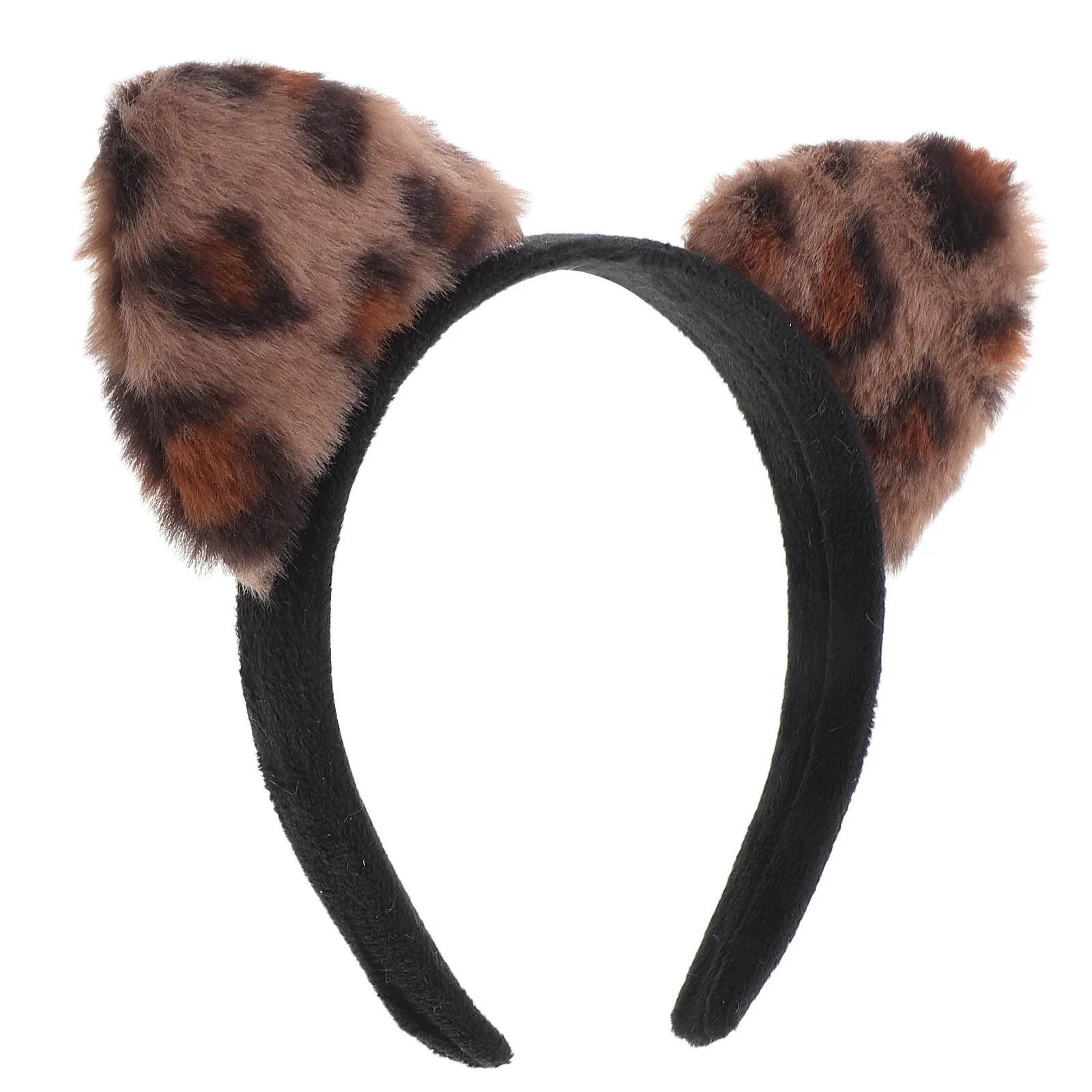 

Leopard Print Cat Ears Headband Women Animal Ear Hair Accessory For Cosplay Party Festival Daily Wear Decorative Headwear