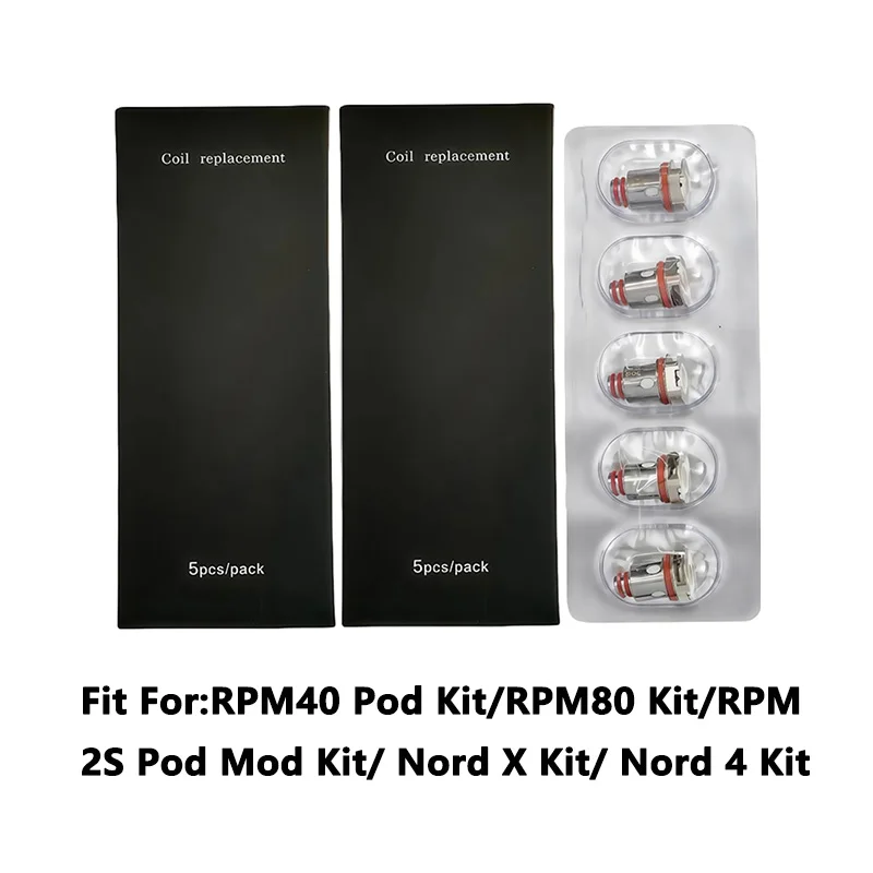 10 SZT. Grzałka Mesh RPM Vape 0.4/0.6/0.8/1.0ohm Wymienna Grzałka Pasująca do SMOK RPM40 RPM80 RPM 2S Nord X Nord 4 Kit