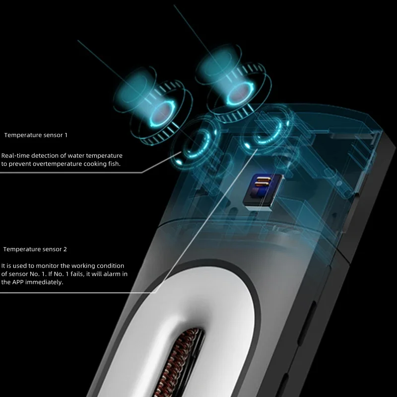 Tige chauffante intelligente pour aquarium Dragon, chauffage artefact, thermostat automatique, refroidissement, ère d'origine, 500W