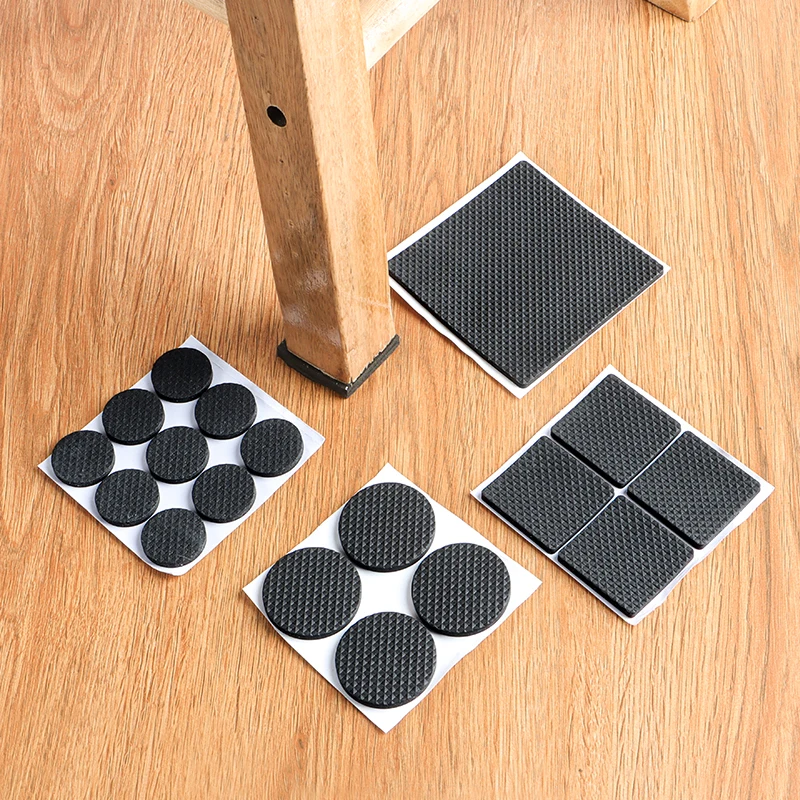 Table Chair Foot Protectors Leg Pads Furniture Sofa Floor Anti-Slip Scratch-Resistant Self-Adhesive Buffer Mute Wear-Resistant
