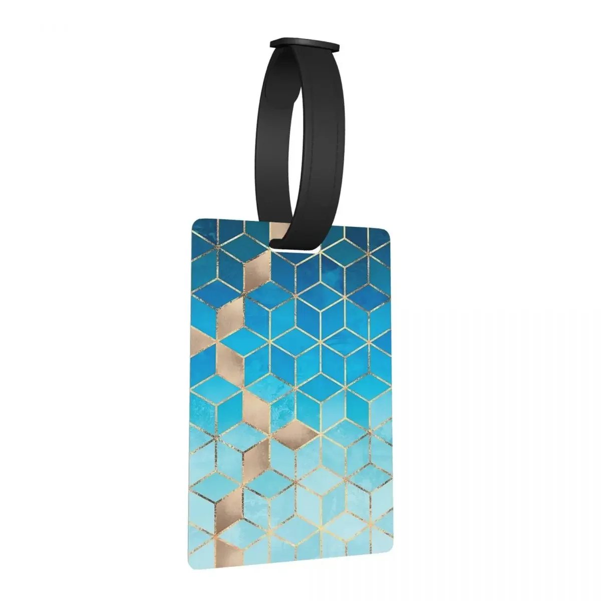 

Sea And Sky Cubes Luggage Tags Suitcase Accessories Travel Cute Baggage Boarding Tag Label Holder ID Name Address