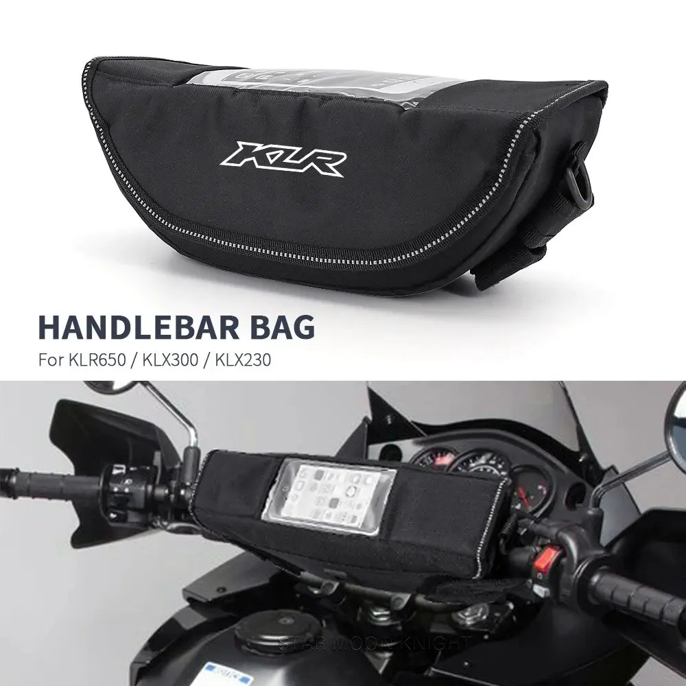 Motorcycle Accessories Waterproof Bag Storage Handlebar bag Travel Tool bag For Kawasaki KLR650 Adventure ABS KLX300 KLX230S