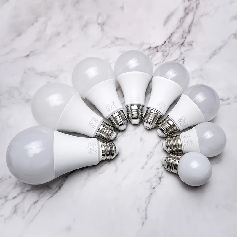 LED Lamp E27 E14 3W 6W 9W 12W 15W 18W 20W 24W Lampada Light Bulb 220V Indoor Lighting Warm/Cold White Home Decoration Bombillas