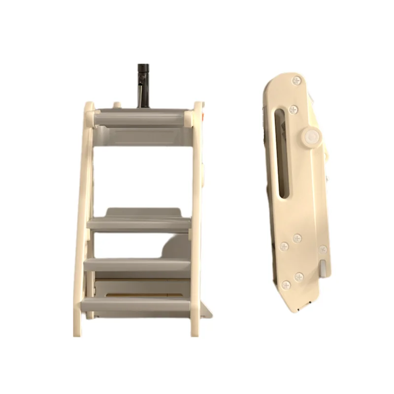 

Kitchen Bathroom Living Room Folding Adjustable Safety Kids Toddler Baby Learning Tower Bath Step Stool