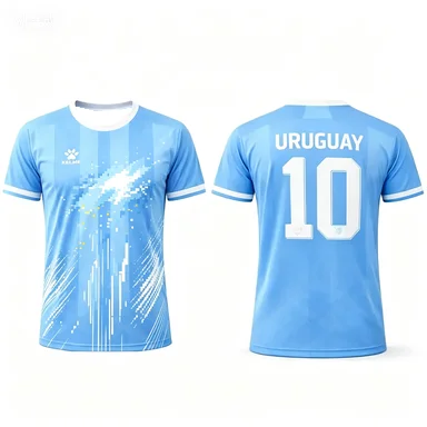Vertical Stripe Pixel Splash Print Crew Neck Quick Dry Mesh Soccer Jersey No.10 Decorative Football Training Short Sleeve Tee