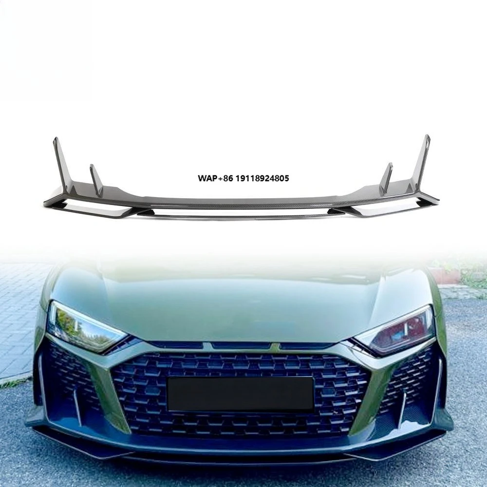 

Top Materials Car Mods R8 Dry Carbon Front Bumper Lip Front Lip For R8 V10 Gt Performance Coupe 2-door 2023