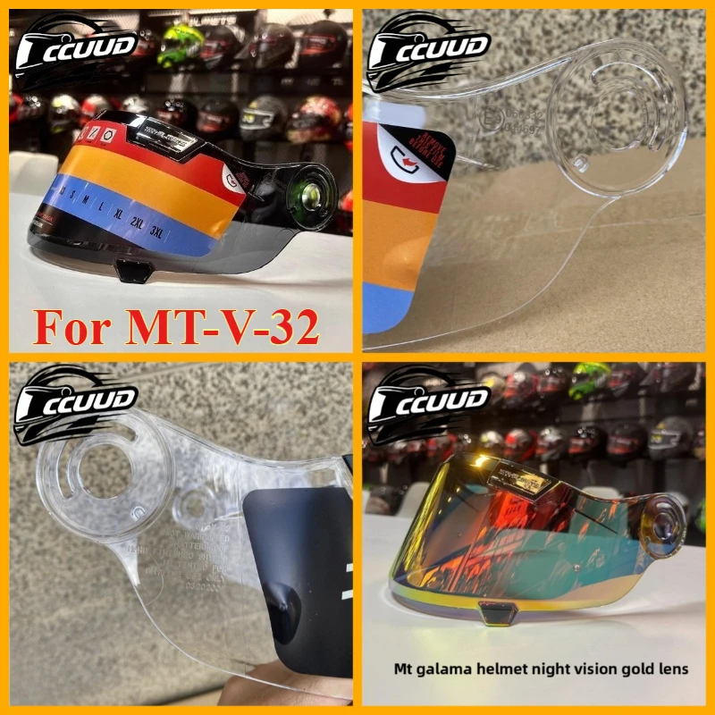 CCUUD Fit for MT Galama Helmet Visor Spain MT JARAMA Helmet Original Lenses MT-V-32 Lenses，Motorcycle Helmet Accessories