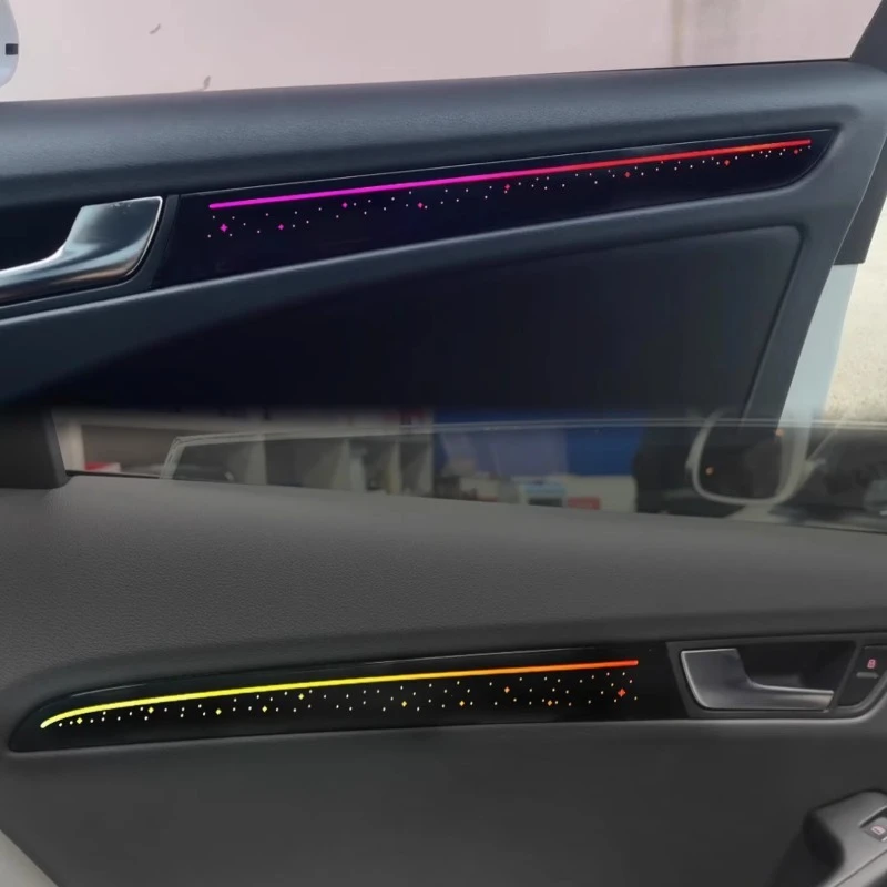 64 Color Starry Sky Style Car Interior Ambient Lights Upgrade for A5 2010-2016 Models Dynamic Style Auto LED Lighting