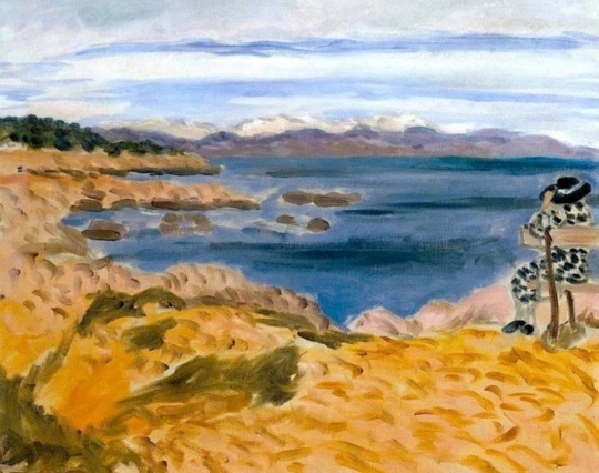 Hand Painted Oil Painting Reproduction Cap d'Antibes  Henri Matisse Fauvism Landscape Canvas Wall Art For Living Room Home Decor