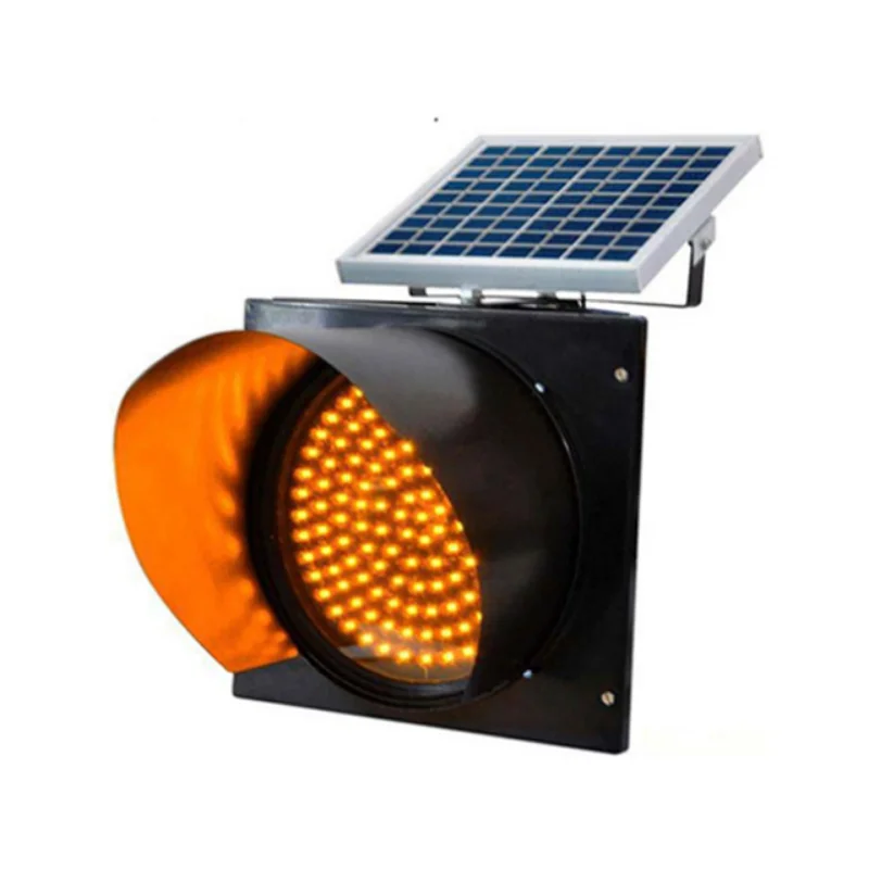 

Road Deceleration Sign Yellow Flashing Red Slow Light 300mm Led Solar Traffic Warning Light