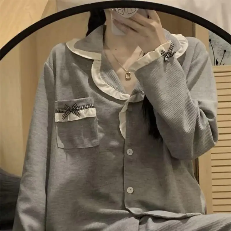 طقم بيجامة مثير ملابس منزلية عصرية للنساء قطعتين متطابقة-قطعتين-ملابس الألوة ملابس اليوغا بدلة نسائية مجموعات جديدة #5