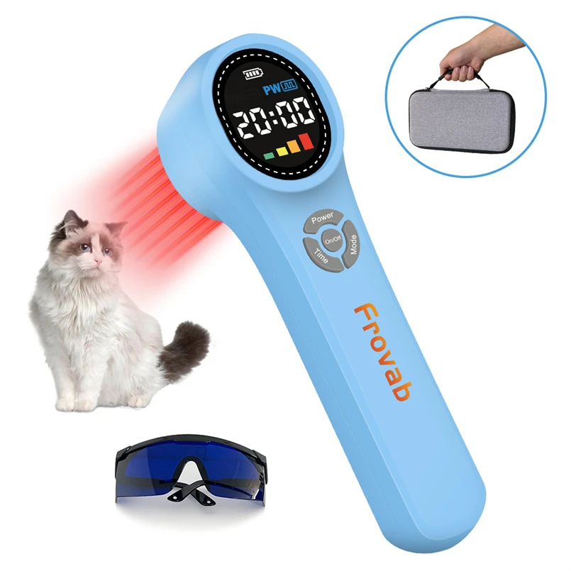 LLLT Infrared Laser Therapy 650nm 810nm 980nm Cold Sores Handheld Laser Therapy Device for Dogs Horses Release Back Knee Pain