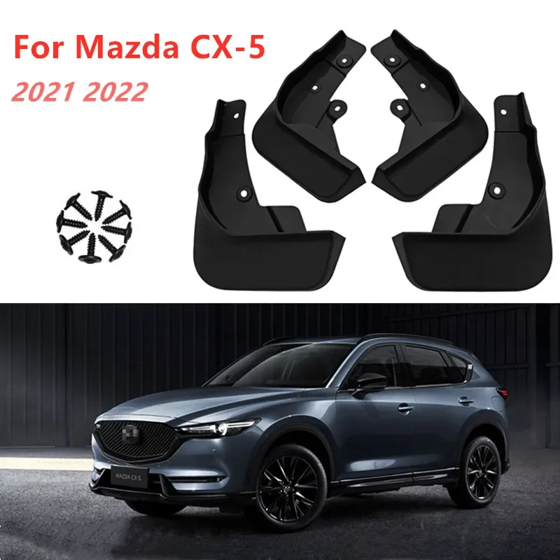 Car Front Rear Mud Flap Mudguards Splash Guards for Mazda CX-5 CX5 KE KF 2021 2022 Accessory