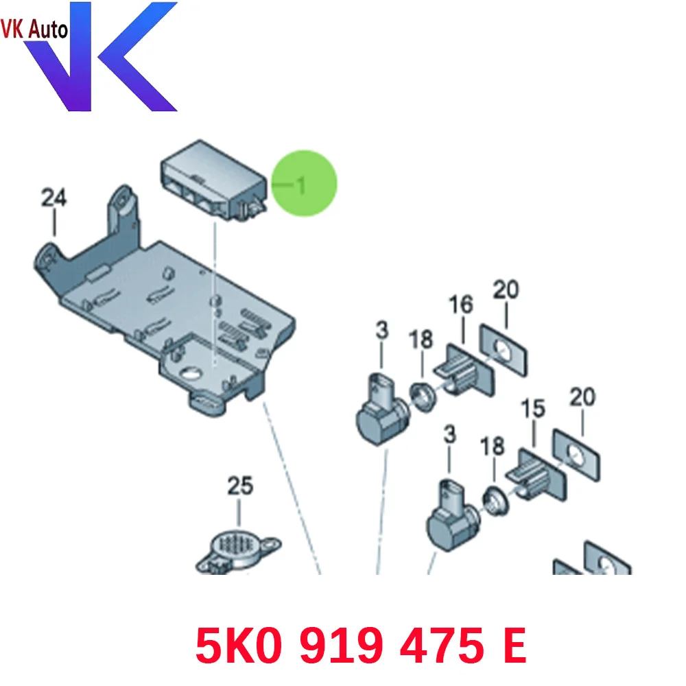 

For VW PQ Platform 8K Radar Module 5K0 919 475 E 5K0919475E