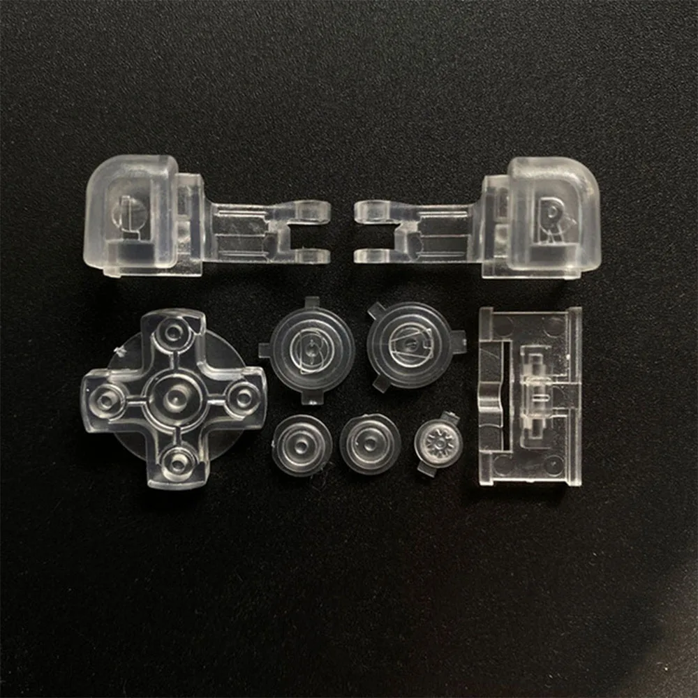 Botones GBA SP A B L R Select Start Power On Off Botones de volumen Tecla D Pad para Gameboy Advance SP Botón de juego completo de plástico