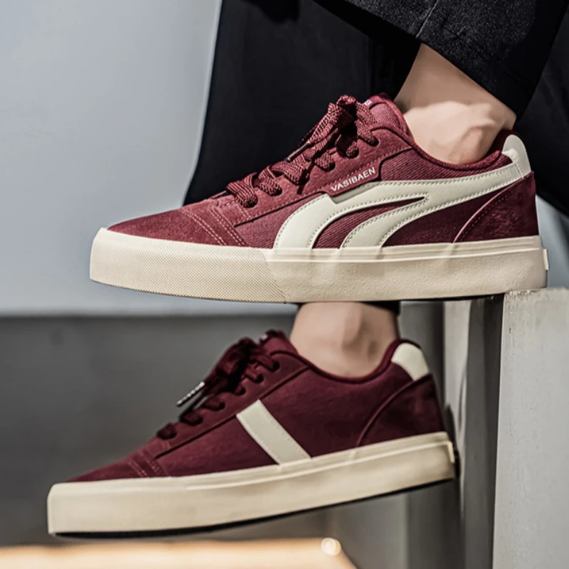 

New Fashionable and Niche Four-season Low-top Round Toe Flat Lace-up High-quality Soft-soled Comfortable Vulcanized Board Shoes