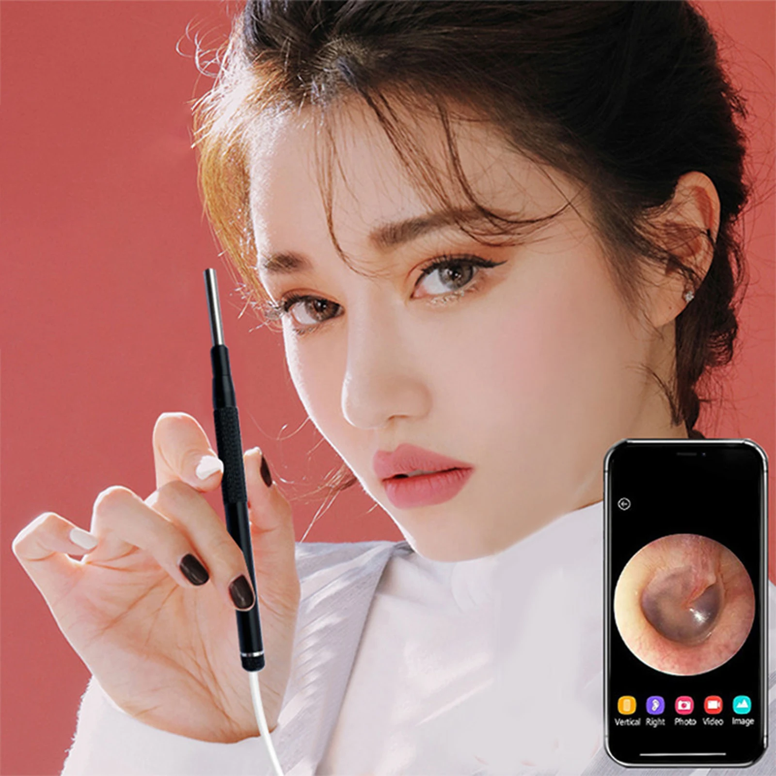 Glowing LED Earpick Multipurpose Ear Wax Removal Tool Ear Care Ear Cleaning Endoscope Home Travel Kids Elders Personal Care Tool