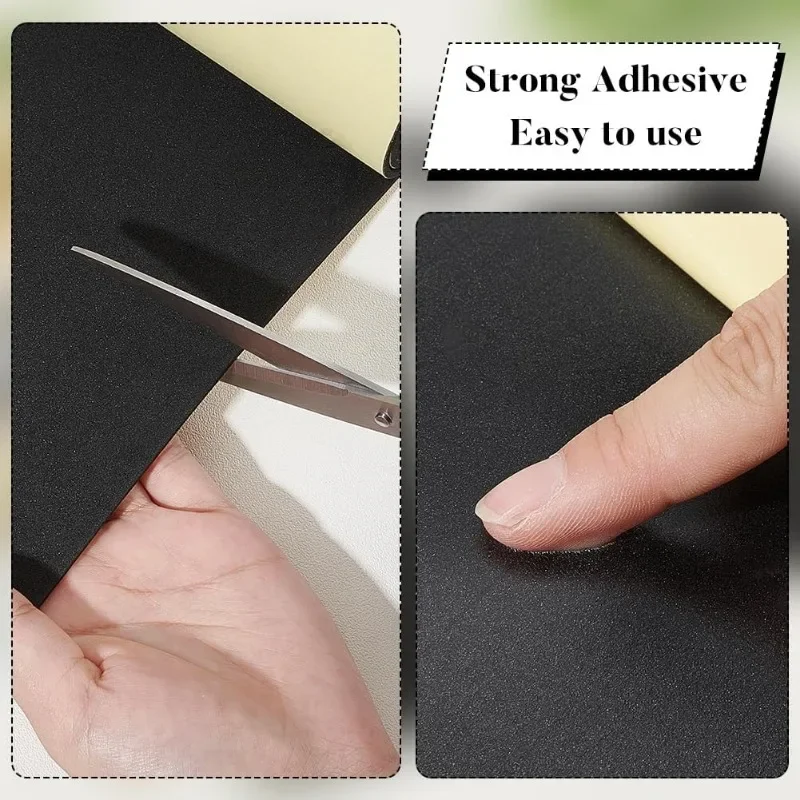 1 Roll Black Self Adhesive EVA Foam Roll 2mm Thick Waterproof Foam Rubber Sheet for Furniture Protecting Gap Filling Costumes