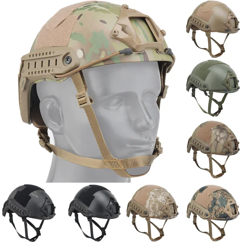 Kask taktyczny FAST MH do CS Airsoft Paintball Strzelanie Kaski sportowe Combat Wargame CS Odporny na uderzenia kask ochronny