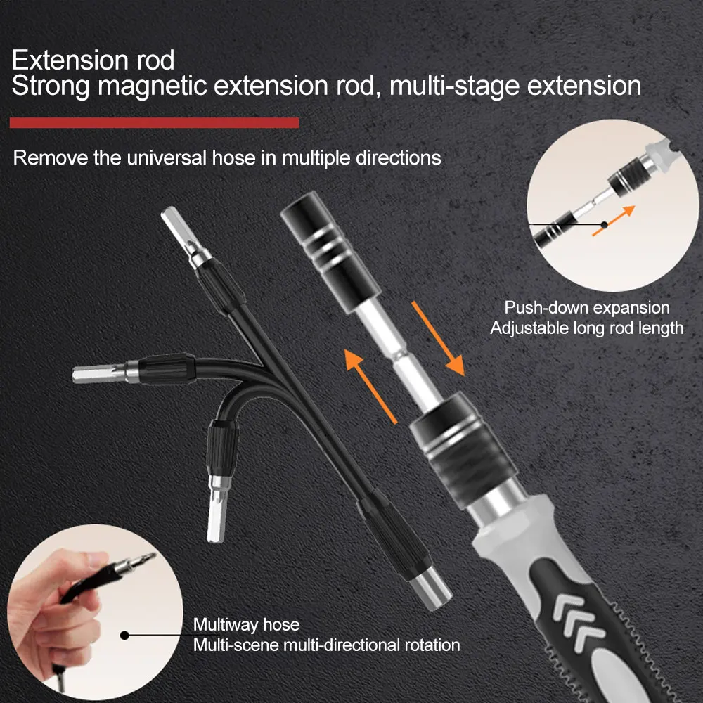 Precision Screwdriver Set Magnetic CR-V Screwdriver Torx Bit Computer Mobile Phone 117 In 1 Watches Glasses Repair Hand Tool Kit