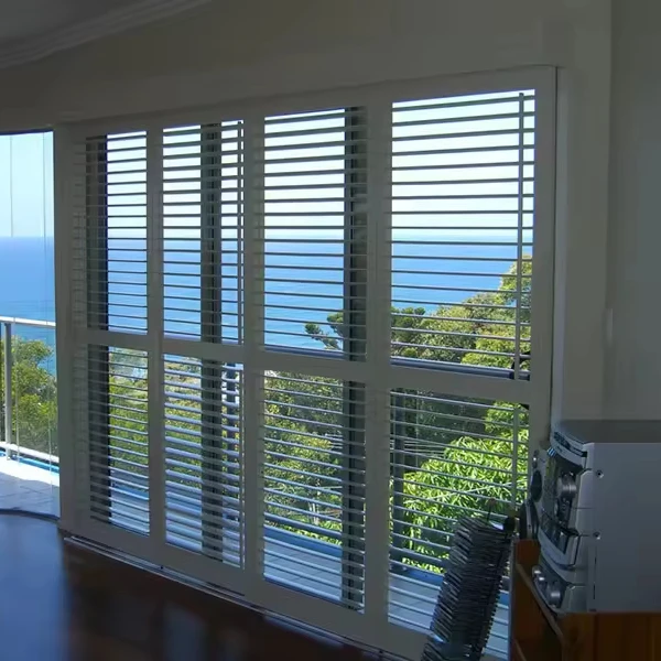 Exterior Aluminum Alloy Manual Operation Modern Shutter Window Roller Blinds Shutters Horizontal