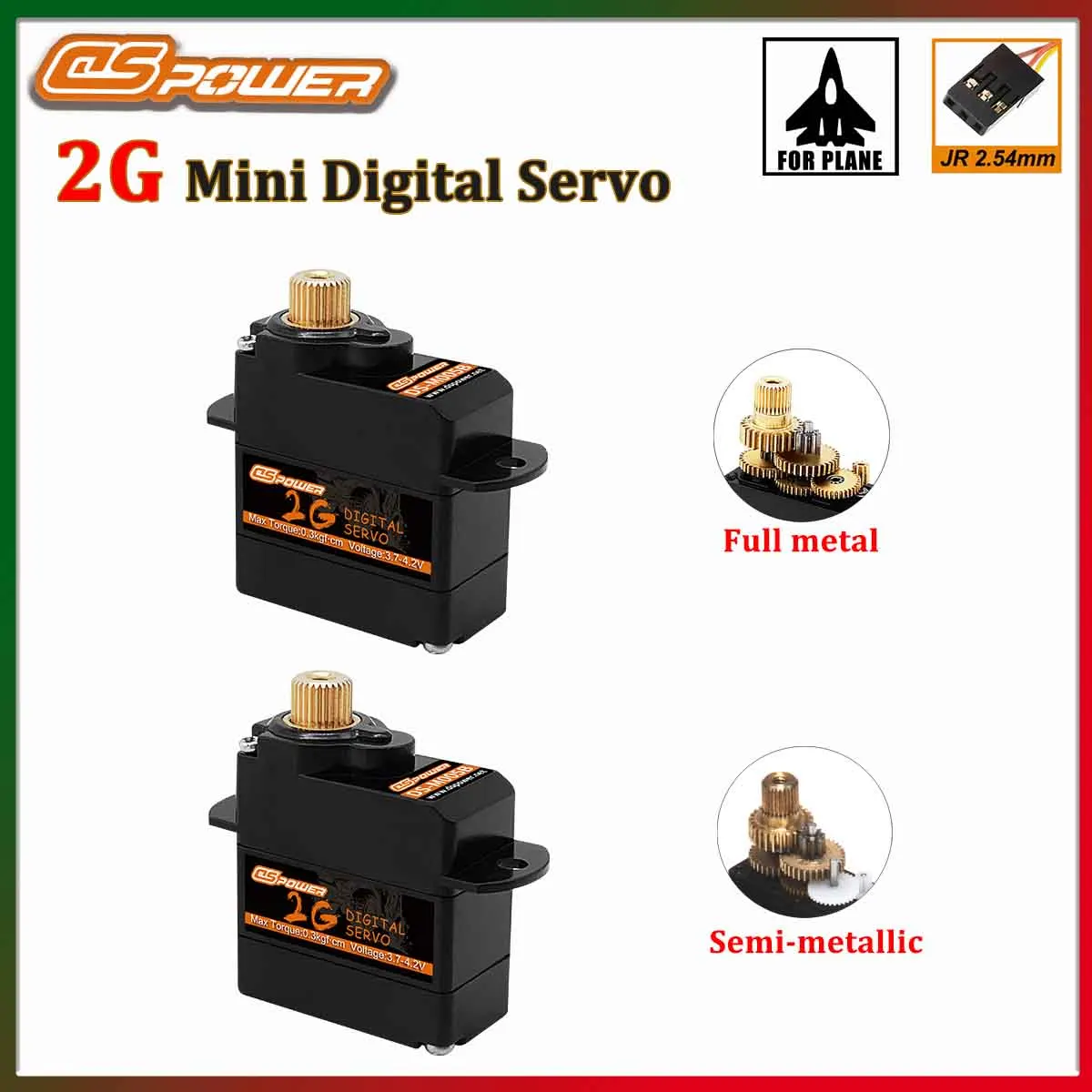 Dspower 2G 메탈 기어 미니 디지털 서보 코어리스 모터 RC 자동차 항공기 고정익 헬리콥터 드론 로봇 모델 부품용