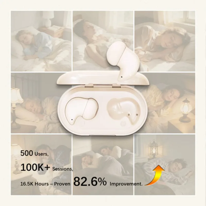 

ESSONIO ES-i88 Mini Sleep Bluetooth True Wireless Earbuds TWS ANC Invisible in-ear Earphones Small Earplugs for Side Sleepers