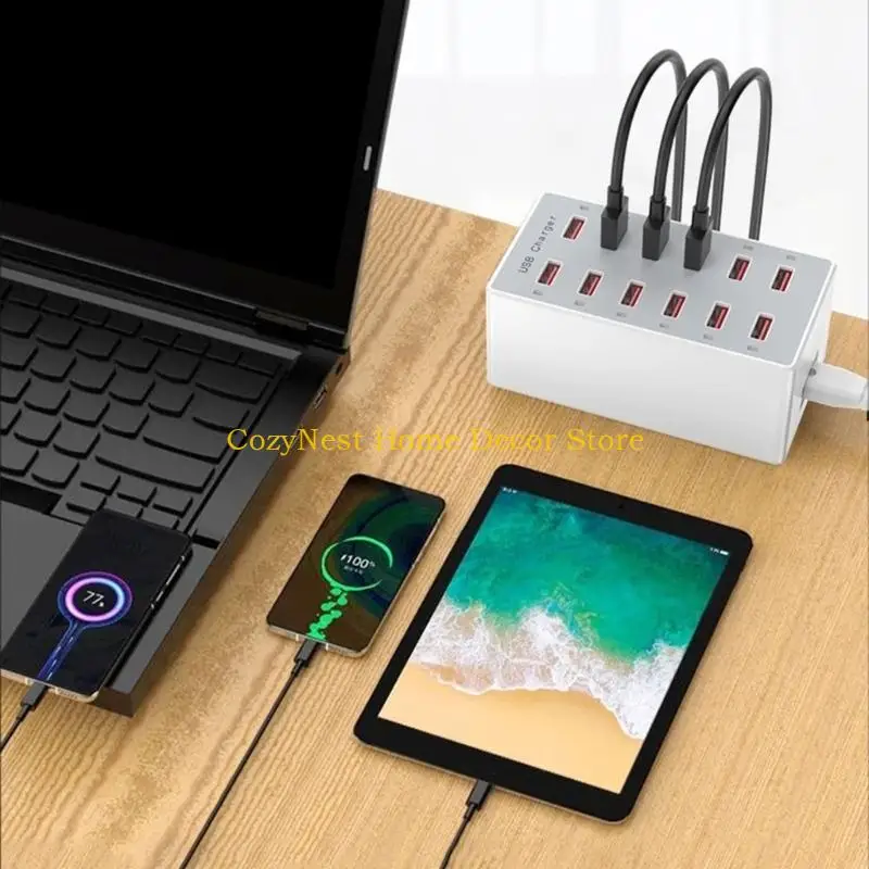 

92MF 12 Slot USB Powered Belt With Intelligent Chip Overloads Protecting Multiple Electric Outlet USB Fast Charging