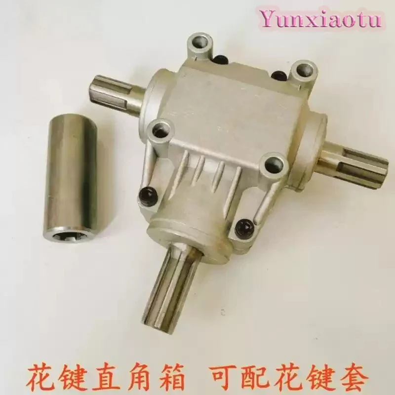 Series 1:1 Ratio Right Angle Gearbox - 4-Module Gear Reducer For Corn Residue Processor