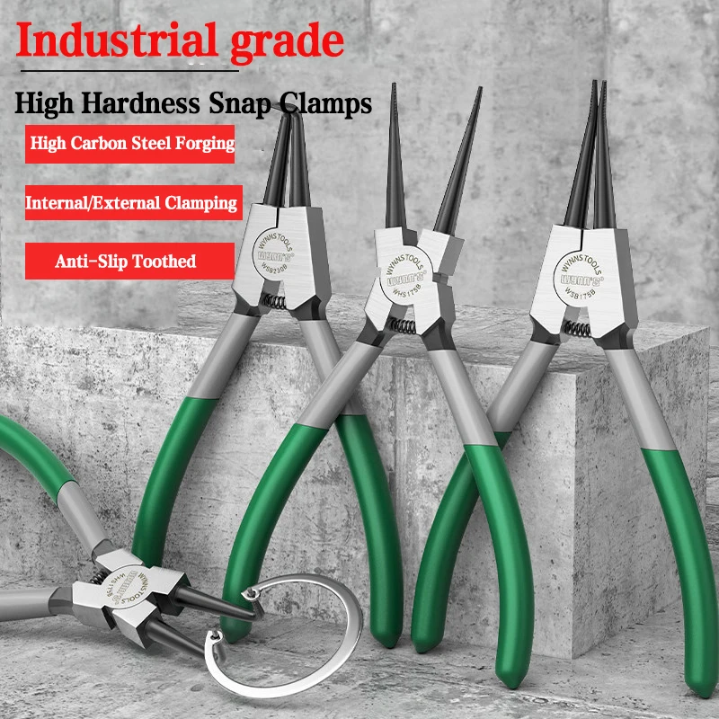 Snap Ring Pliers Circlip Pliers Internal External Straight Bent Tip Retaining Ring Pliers 5 7 9 13 Inch