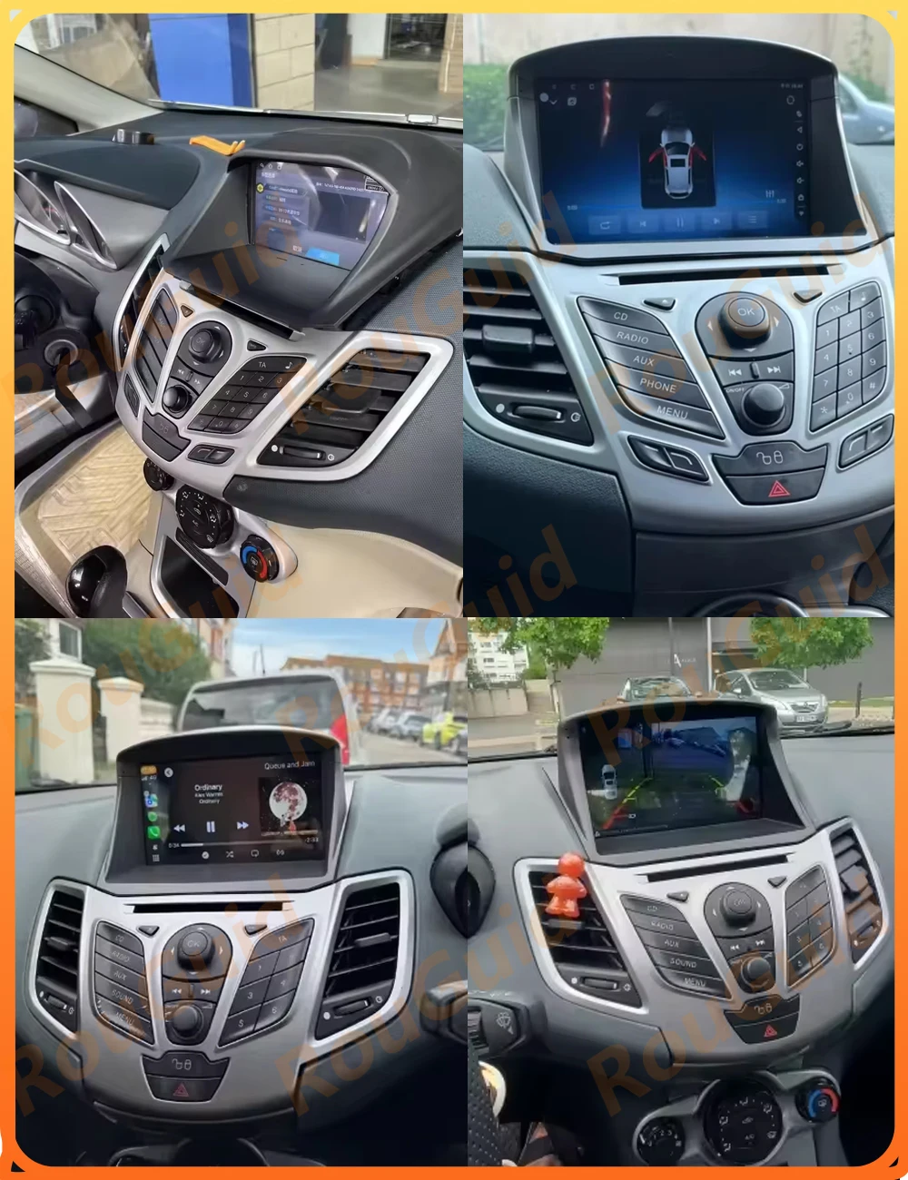 Android 16 Carplay For Ford Fiesta MK7 2009 2010 2011 - 2016 2017 Video Auto BT Multimedia Player 5G Wifi GPS Navigation GPS RSD