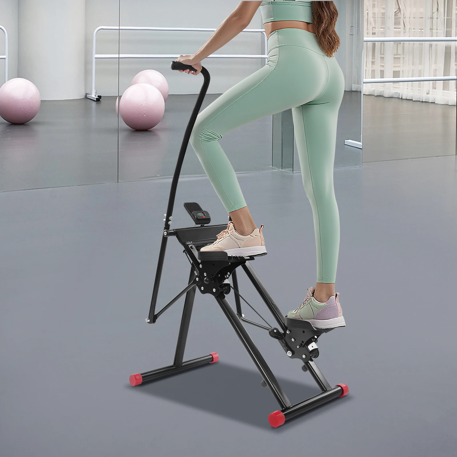 Stair Stepper, Vertical Exercise Climber for Full-Body Workout, Stair Stepper for Home Gym,220 lbs Load, Pedal Adjustable Angle