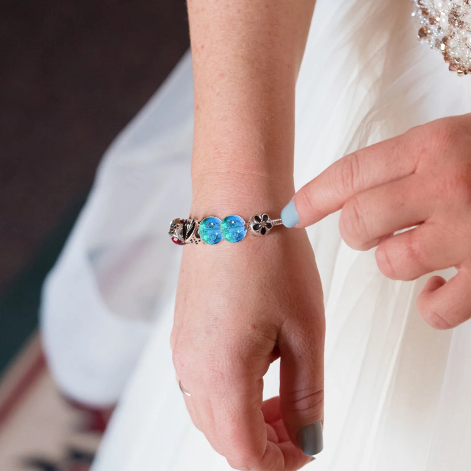 

20pcs Glow In The Diy Craft Beads For Jewelry Making Bracelet Necklace Spacer Loose Beads Accessories