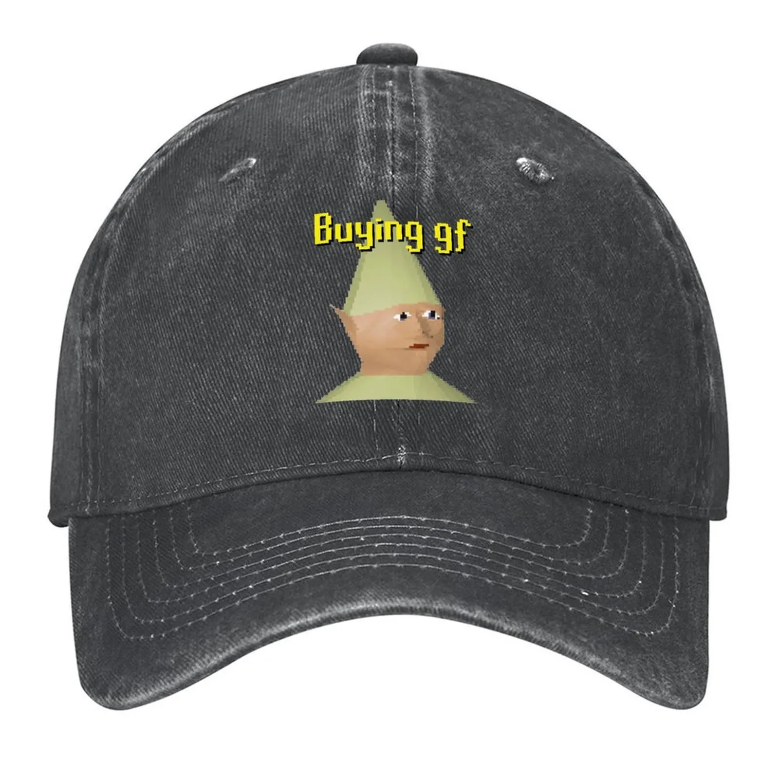 

Gnome Child buying gf Parody Funny Gamer Baseball Cap Hat Man Luxury Military Cap Man beach hat Sunhat Man Women's
