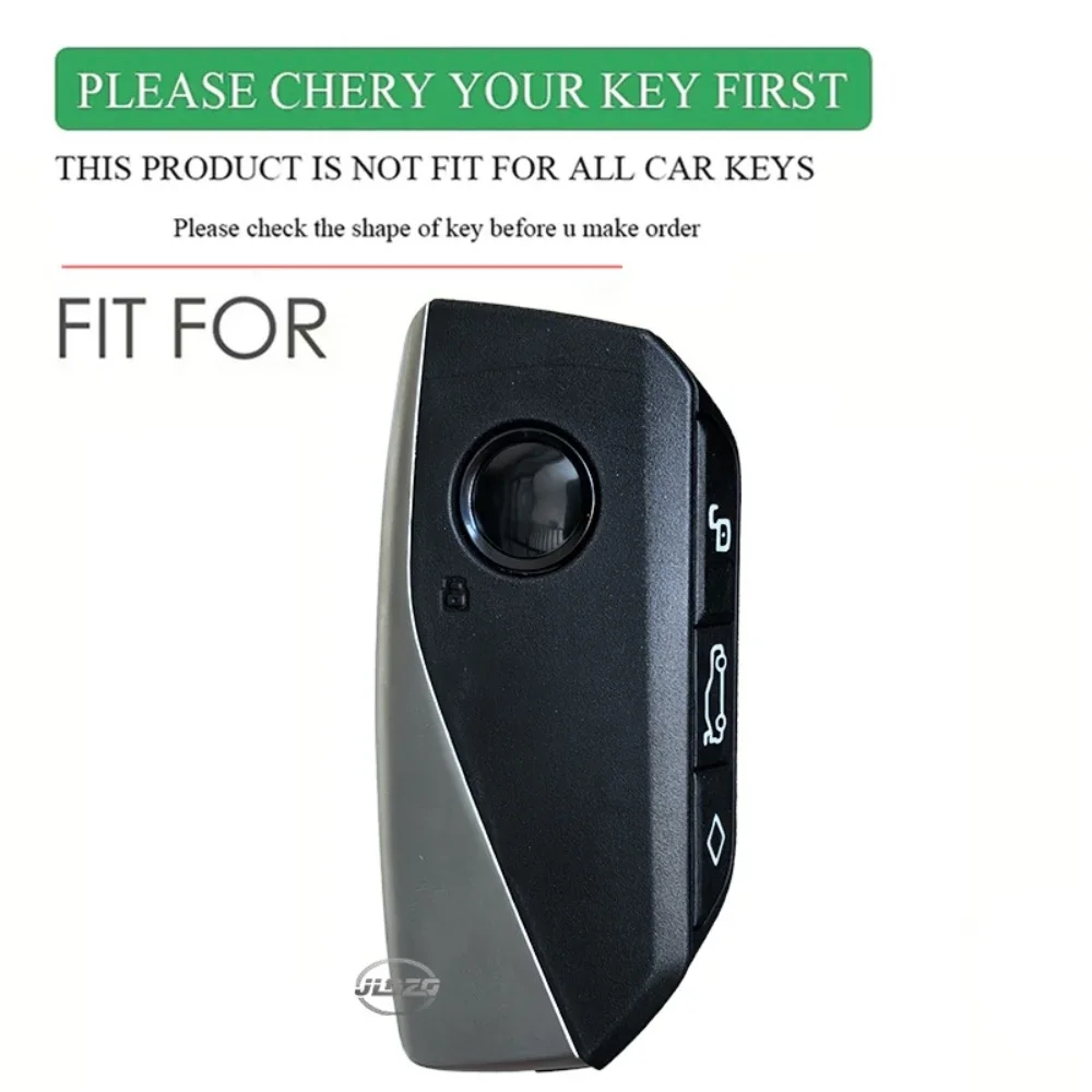 Keychain Silicone Car Key Case Cover Shell Fob Protector For BMW I7 X7 G07 LCI IX I20 X1 U11 7 Series G70 G09 XM U06 G81 M3 2023