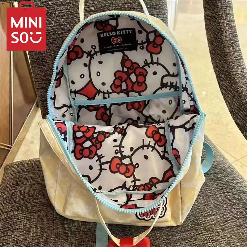 

Sanrio HelloKitty shoulder bag girls cute lightweight back student schoolbag large capacity nylon travel student schoolbag